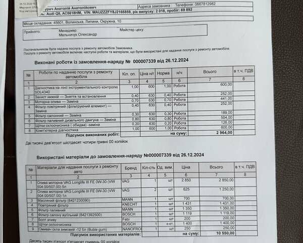 Коричневый Ауди Ку 5, объемом двигателя 2.97 л и пробегом 87 тыс. км за 50113 $, фото 22 на Automoto.ua