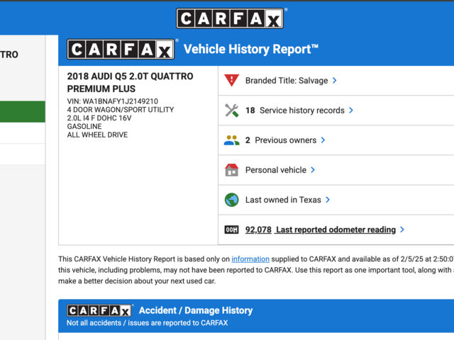 Красный Ауди Ку 5, объемом двигателя 2 л и пробегом 157 тыс. км за 12500 $, фото 11 на Automoto.ua