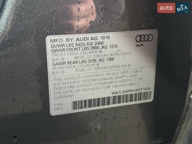 Серый Ауди Ку 5, объемом двигателя 1.98 л и пробегом 134 тыс. км за 18450 $, фото 21 на Automoto.ua