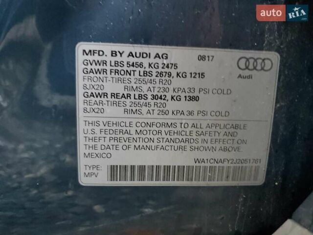 Сірий Ауді Ку 5, об'ємом двигуна 2 л та пробігом 109 тис. км за 6200 $, фото 12 на Automoto.ua