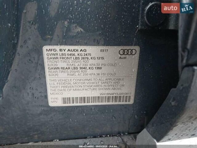 Сірий Ауді Ку 5, об'ємом двигуна 1.98 л та пробігом 79 тис. км за 17900 $, фото 13 на Automoto.ua