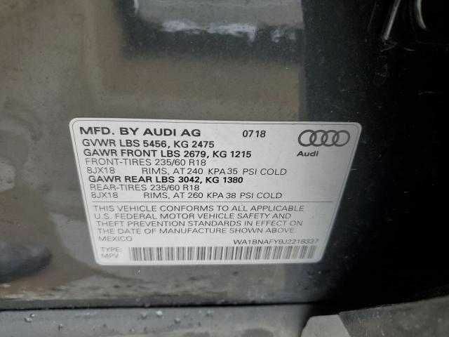 Сірий Ауді Ку 5, об'ємом двигуна 0 л та пробігом 41 тис. км за 9800 $, фото 11 на Automoto.ua