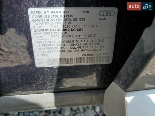Сірий Ауді Ку 5, об'ємом двигуна 1.98 л та пробігом 147 тис. км за 8000 $, фото 12 на Automoto.ua