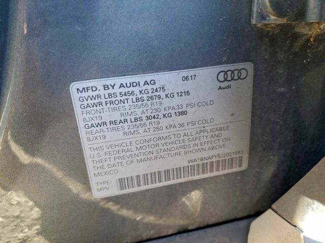 Серый Ауди Ку 5, объемом двигателя 0 л и пробегом 129 тыс. км за 7000 $, фото 11 на Automoto.ua