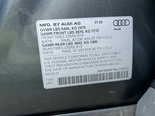 Сірий Ауді Ку 5, об'ємом двигуна 0 л та пробігом 104 тис. км за 26900 $, фото 4 на Automoto.ua