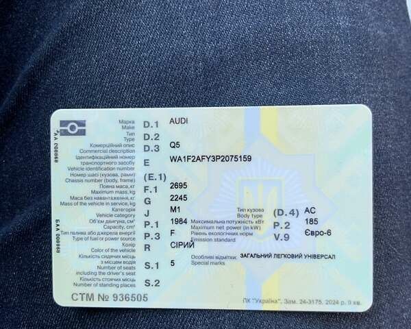 Сірий Ауді Ку 5, об'ємом двигуна 1.98 л та пробігом 44 тис. км за 58000 $, фото 17 на Automoto.ua