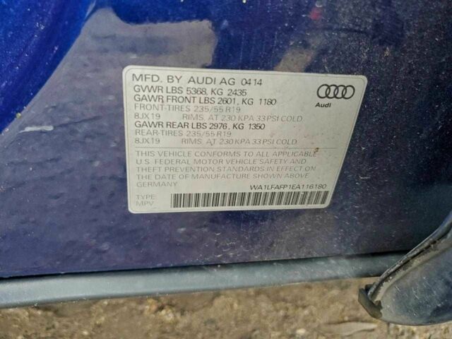 Синий Ауди Ку 5, объемом двигателя 0 л и пробегом 152 тыс. км за 2500 $, фото 11 на Automoto.ua