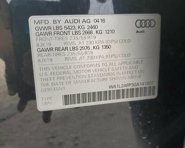 Синій Ауді Ку 5, об'ємом двигуна 1.98 л та пробігом 102 тис. км за 2400 $, фото 11 на Automoto.ua