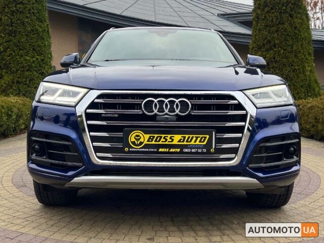 Синий Ауди Ку 5, объемом двигателя 2 л и пробегом 81 тыс. км за 33600 $, фото 1 на Automoto.ua