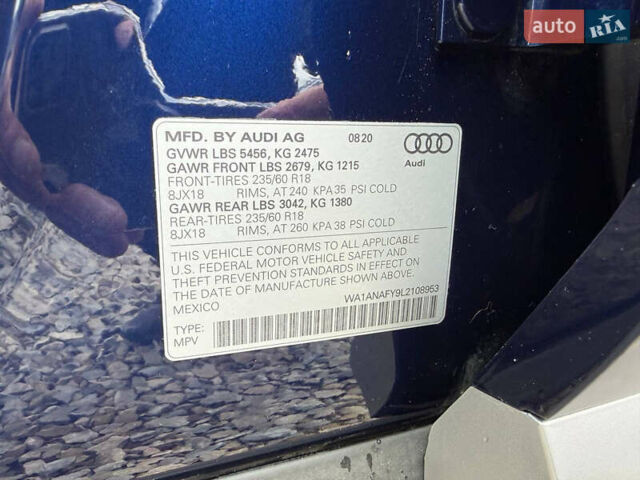 Синій Ауді Ку 5, об'ємом двигуна 2 л та пробігом 85 тис. км за 24900 $, фото 57 на Automoto.ua