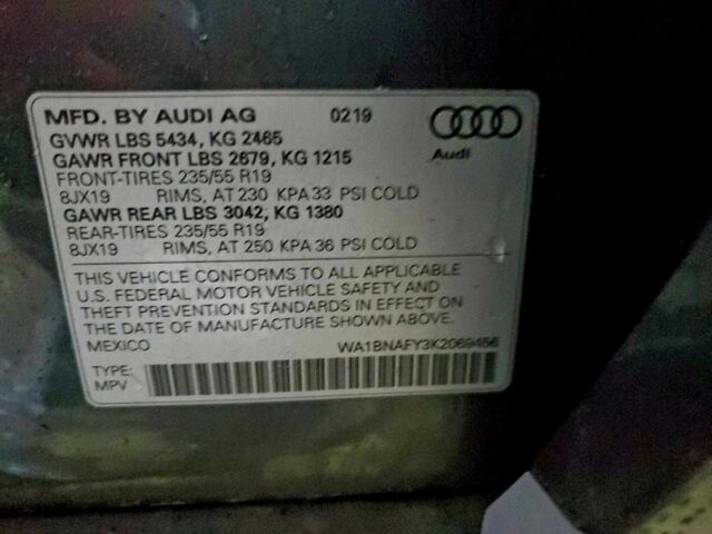 Зелений Ауді Ку 5, об'ємом двигуна 0 л та пробігом 59 тис. км за 7000 $, фото 12 на Automoto.ua