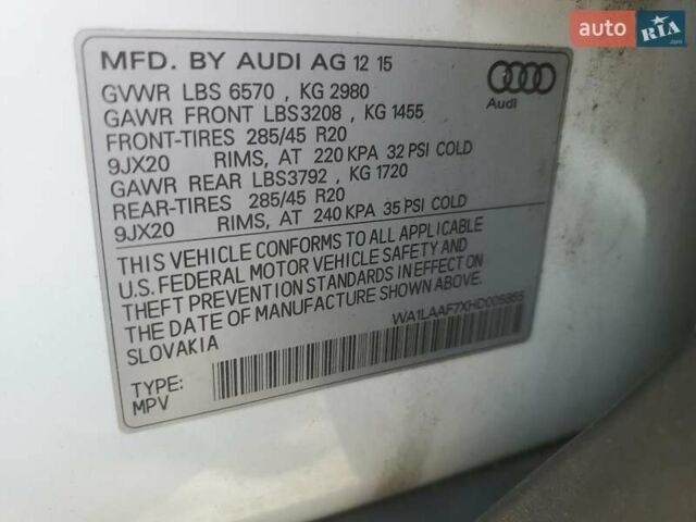 Ауді Ку 7 2015 у Чернігові на Automoto.ua Білий Ауді Ку 7, об'ємом двигуна 3 л та пробігом 140 тис. км за 6600 $, фото 12 на Automoto.ua