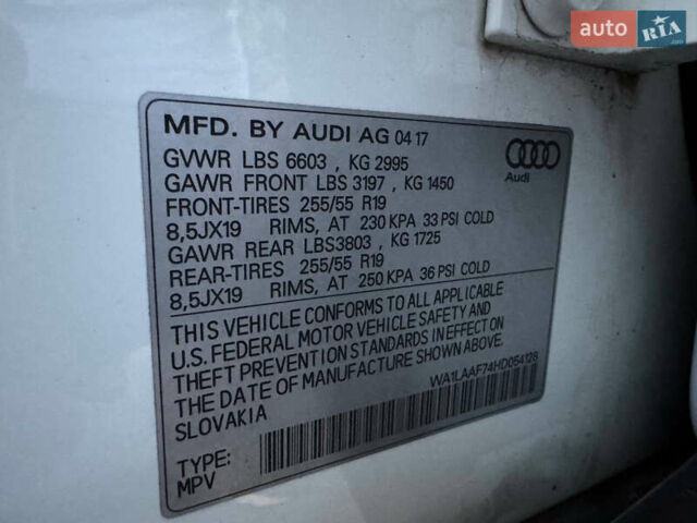 Белый Ауди Ку 7, объемом двигателя 3 л и пробегом 115 тыс. км за 29700 $, фото 22 на Automoto.ua