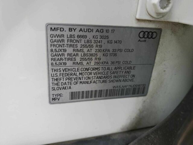 Белый Ауди Ку 7, объемом двигателя 3 л и пробегом 136 тыс. км за 6900 $, фото 11 на Automoto.ua