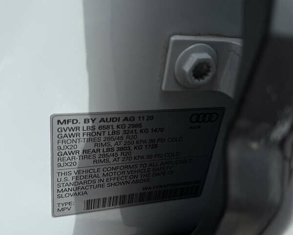 Ауди Ку 7 2020 в Виннице на Automoto.ua Белый Ауди Ку 7, объемом двигателя 3 л и пробегом 73 тыс. км за 54500 $, фото 25 на Automoto.ua