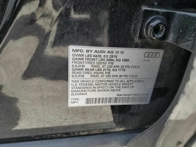 Ауди Ку 7 2018 в Ковель на Automoto.ua Черный Ауди Ку 7, объемом двигателя 2 л и пробегом 98 тыс. км за 21000 $, фото 19 на Automoto.ua