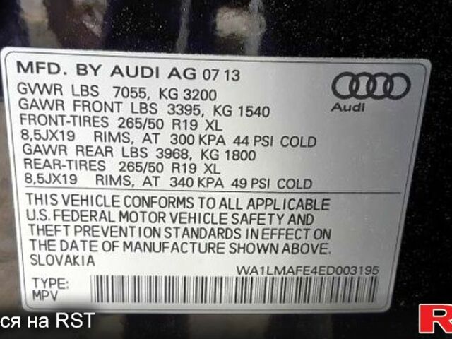 Черный Ауди Ку 7, объемом двигателя 3 л и пробегом 189 тыс. км за 22500 $, фото 4 на Automoto.ua