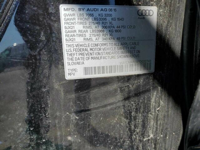 Чорний Ауді Ку 7, об'ємом двигуна 0 л та пробігом 109 тис. км за 3200 $, фото 12 на Automoto.ua