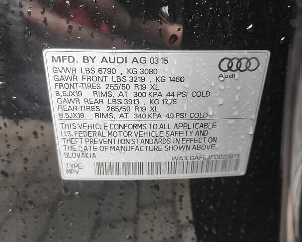 Чорний Ауді Ку 7, об'ємом двигуна 3 л та пробігом 112 тис. км за 19999 $, фото 9 на Automoto.ua