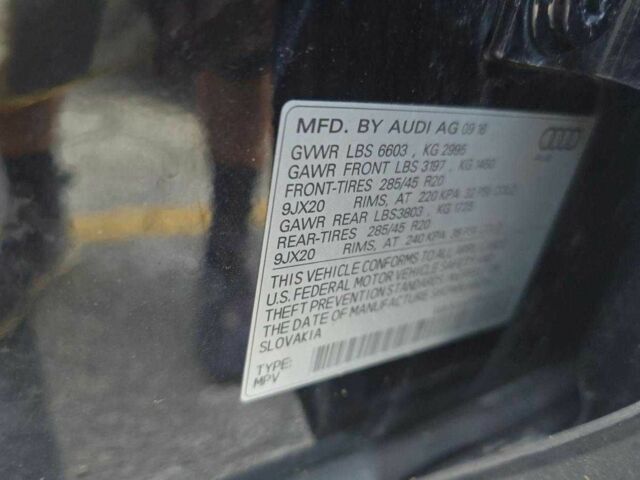 Ауди Ку 7 2016 в Ровно на Automoto.ua Черный Ауди Ку 7, объемом двигателя 3 л и пробегом 166 тыс. км за 19800 $, фото 6 на Automoto.ua