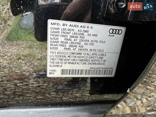 Чорний Ауді Ку 7, об'ємом двигуна 3 л та пробігом 212 тис. км за 16800 $, фото 25 на Automoto.ua