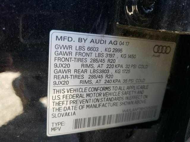 Чорний Ауді Ку 7, об'ємом двигуна 3 л та пробігом 84 тис. км за 10800 $, фото 13 на Automoto.ua