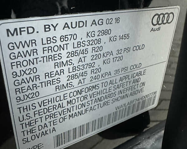 Черный Ауди Ку 7, объемом двигателя 3 л и пробегом 203 тыс. км за 24500 $, фото 67 на Automoto.ua