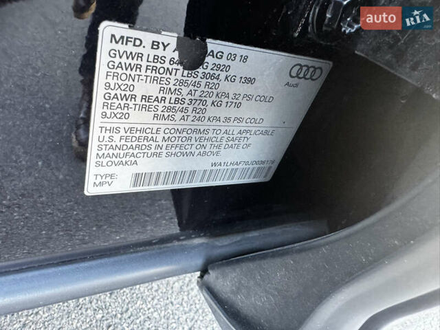 Ауди Ку 7 2018 в Киеве на Automoto.ua Черный Ауди Ку 7, объемом двигателя 2 л и пробегом 129 тыс. км за 32000 $, фото 26 на Automoto.ua