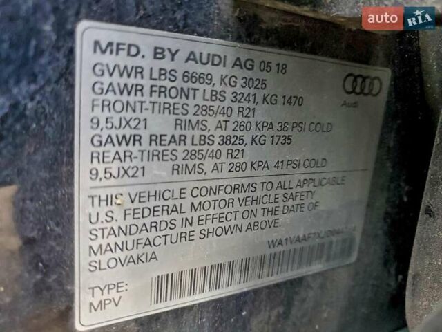 Черный Ауди Ку 7, объемом двигателя 3 л и пробегом 167 тыс. км за 8700 $, фото 12 на Automoto.ua