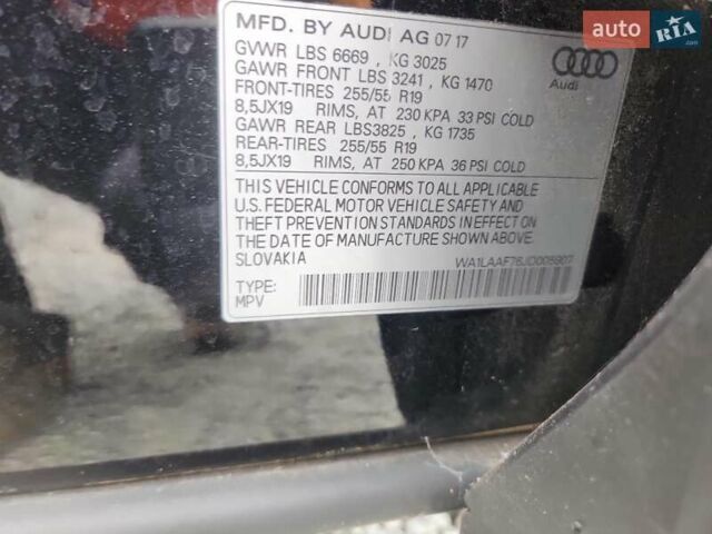 Черный Ауди Ку 7, объемом двигателя 3 л и пробегом 87 тыс. км за 7500 $, фото 12 на Automoto.ua