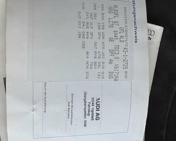 Серый Ауди Ку 7, объемом двигателя 3 л и пробегом 350 тыс. км за 10990 $, фото 20 на Automoto.ua