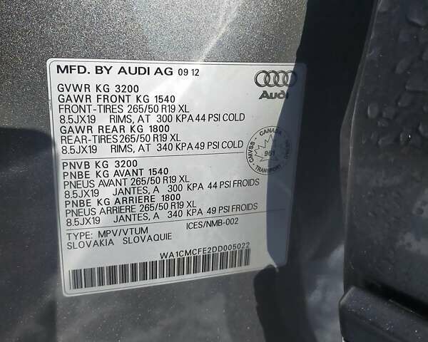 Сірий Ауді Ку 7, об'ємом двигуна 3 л та пробігом 116 тис. км за 24000 $, фото 6 на Automoto.ua