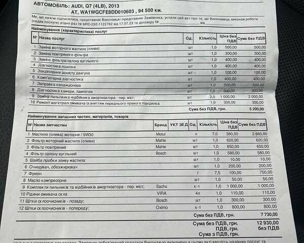 Сірий Ауді Ку 7, об'ємом двигуна 3 л та пробігом 97 тис. км за 20900 $, фото 43 на Automoto.ua