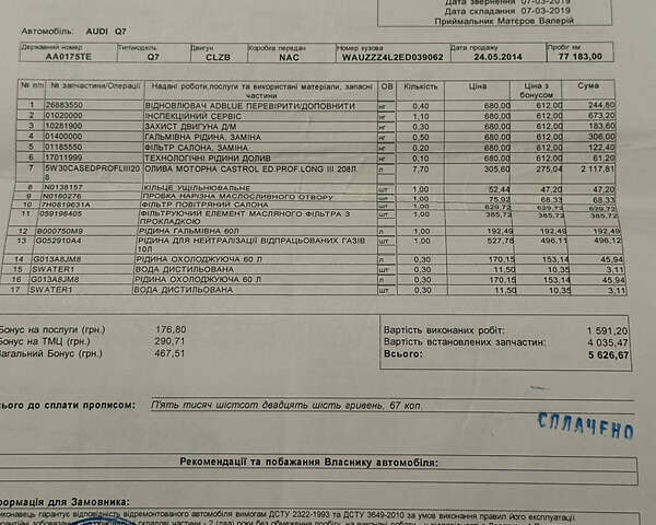 Сірий Ауді Ку 7, об'ємом двигуна 2.97 л та пробігом 150 тис. км за 33500 $, фото 100 на Automoto.ua