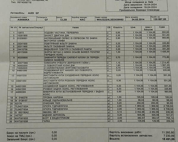 Сірий Ауді Ку 7, об'ємом двигуна 2.97 л та пробігом 150 тис. км за 33500 $, фото 104 на Automoto.ua