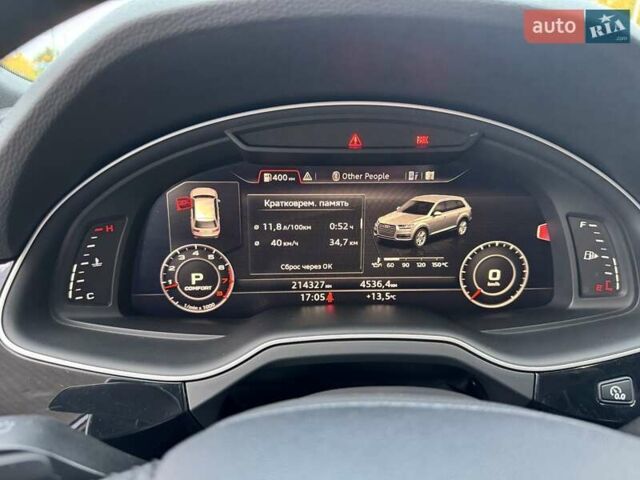 Ауди Ку 7 2017 в Верхнеднепровске на Automoto.ua Серый Ауди Ку 7, объемом двигателя 3 л и пробегом 215 тыс. км за 24999 $, фото 23 на Automoto.ua
