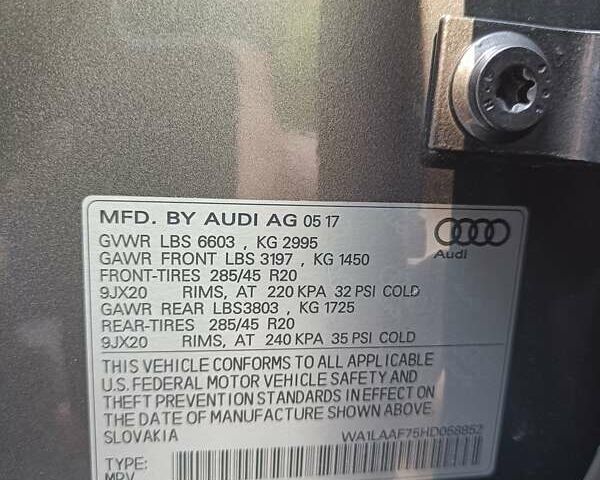 Серый Ауди Ку 7, объемом двигателя 3 л и пробегом 220 тыс. км за 23700 $, фото 29 на Automoto.ua