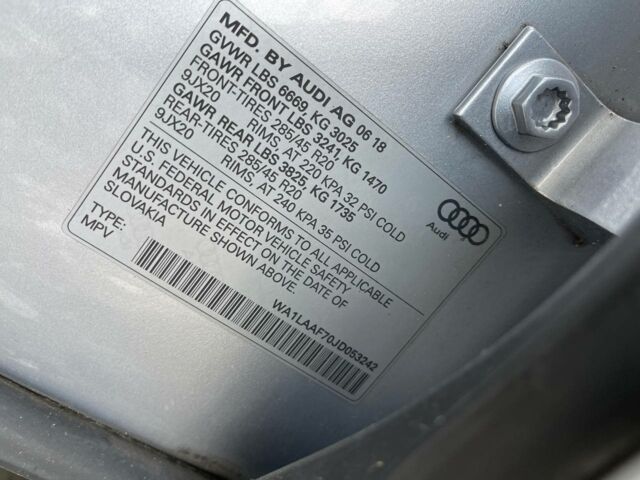 Серый Ауди Ку 7, объемом двигателя 3 л и пробегом 201 тыс. км за 24000 $, фото 19 на Automoto.ua