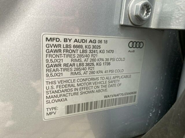 Ауді Ку 7 2018 у Львові на Automoto.ua Сірий Ауді Ку 7, об'ємом двигуна 3 л та пробігом 89 тис. км за 36900 $, фото 32 на Automoto.ua