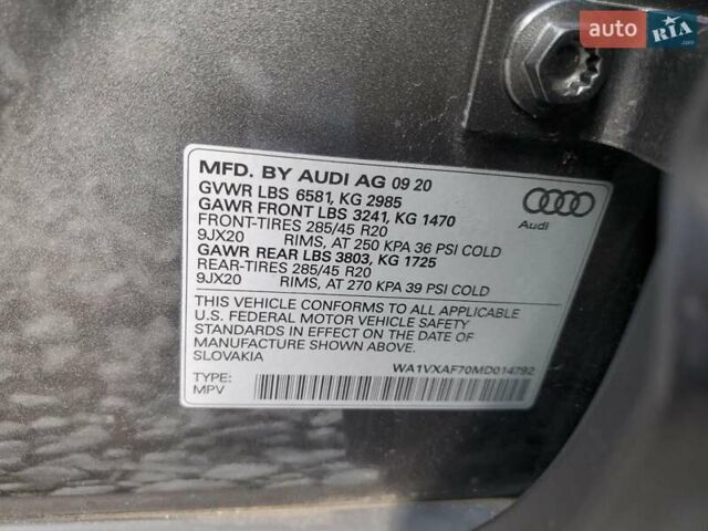 Ауди Ку 7 2020 в Днепре (Днепропетровске) на Automoto.ua Серый Ауди Ку 7, объемом двигателя 3 л и пробегом 133 тыс. км за 17300 $, фото 12 на Automoto.ua