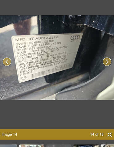 Синий Ауди Ку 7, объемом двигателя 3 л и пробегом 193 тыс. км за 25950 $, фото 72 на Automoto.ua