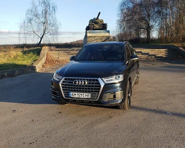 Синий Ауди Ку 7, объемом двигателя 3 л и пробегом 220 тыс. км за 26500 $, фото 1 на Automoto.ua