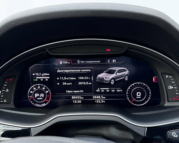 Синий Ауди Ку 7, объемом двигателя 3 л и пробегом 89 тыс. км за 31900 $, фото 10 на Automoto.ua