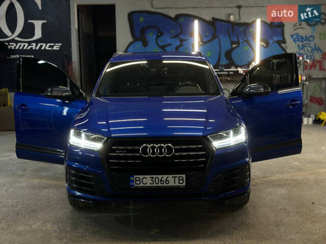 Ауди Ку 7 2017 в Львове на Automoto.ua Синий Ауди Ку 7, объемом двигателя 2.97 л и пробегом 153 тыс. км за 42000 $, фото 2 на Automoto.ua