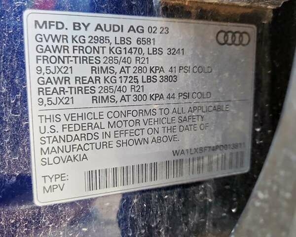 Синий Ауди Ку 7, объемом двигателя 3 л и пробегом 39 тыс. км за 23000 $, фото 12 на Automoto.ua