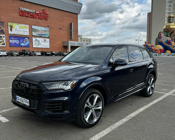 Синий Ауди Ку 7, объемом двигателя 3 л и пробегом 25 тыс. км за 67500 $, фото 1 на Automoto.ua