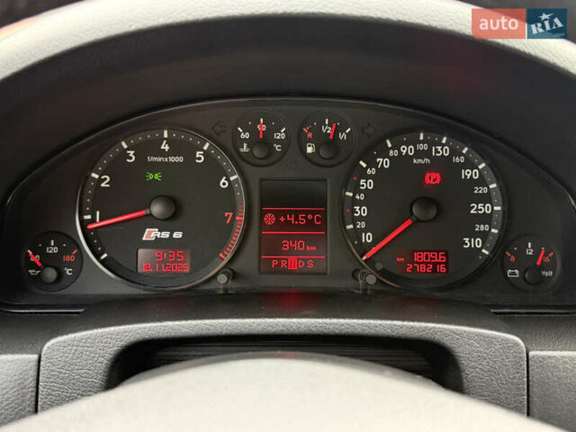 Синий Ауди РС6, объемом двигателя 4.2 л и пробегом 279 тыс. км за 19500 $, фото 5 на Automoto.ua