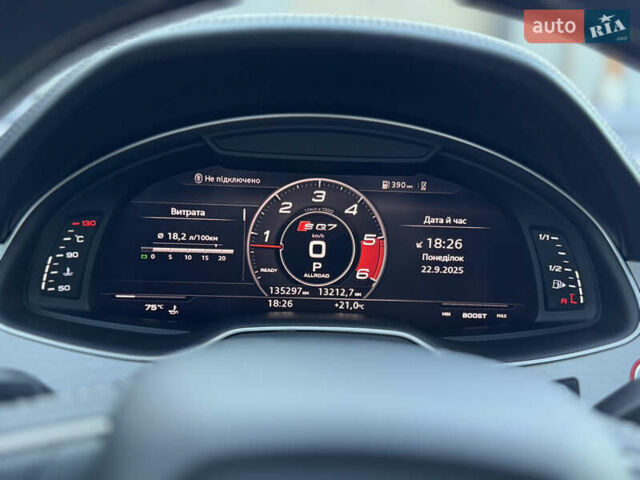 Черный Ауди SQ7, объемом двигателя 4 л и пробегом 135 тыс. км за 63000 $, фото 40 на Automoto.ua
