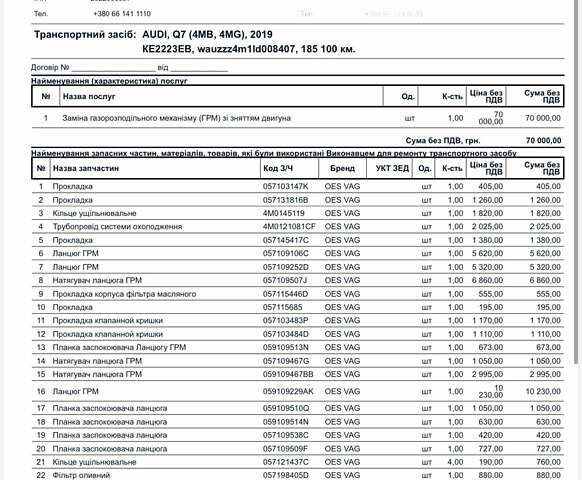 Чорний Ауді SQ7, об'ємом двигуна 3.96 л та пробігом 192 тис. км за 58500 $, фото 27 на Automoto.ua