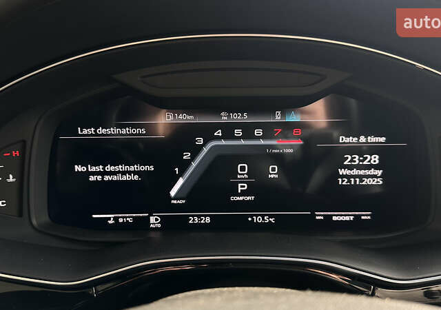 Черный Ауди SQ7, объемом двигателя 4 л и пробегом 105 тыс. км за 66600 $, фото 12 на Automoto.ua